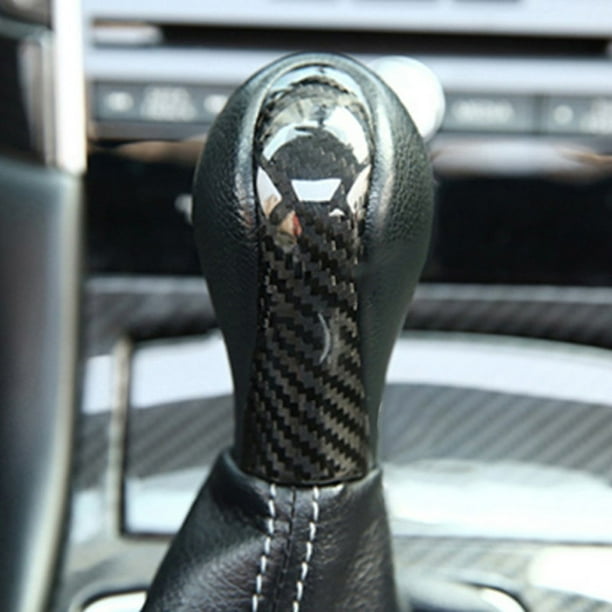 Carbon Fiber Inner Gear Shift Knob Cover Trim For Infiniti Q50 Q50L 2014-2018 Carbon Fiber Inner Gear Shift Knob Cover Trim For Infiniti Q50 Q50L 2014-2018